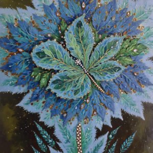 Crystal flower - dragonfly