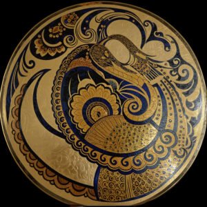 Peacock - gold black