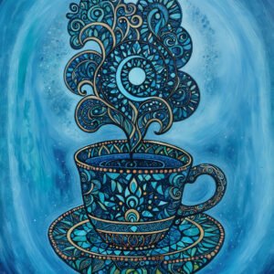 Cup of tea - ice flower