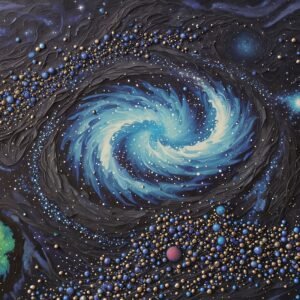 Galaxy - green blue
