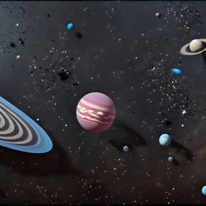 saturn and it`s moons